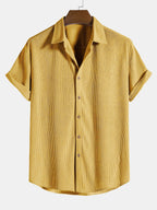 Chemise à boutons en velours côtelé et shorts Régulier Matteo™