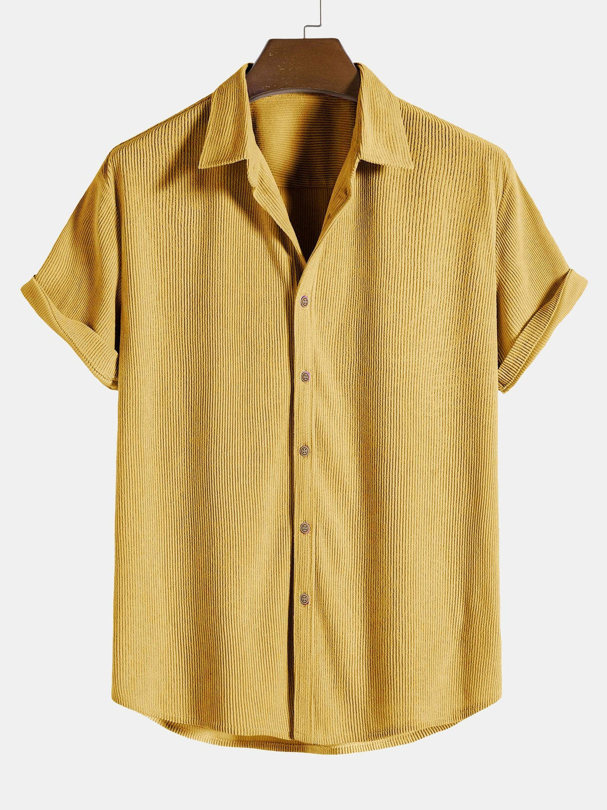 Chemise à boutons en velours côtelé et shorts Régulier Matteo™