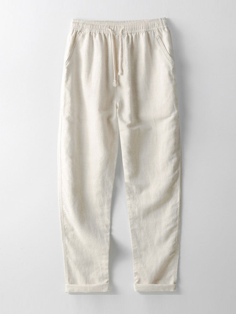 Ensemble chemise cubaine et pantalon en lin Geométrico™