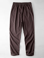 Ensemble polo à col Johnny et pantalon en lin droit™