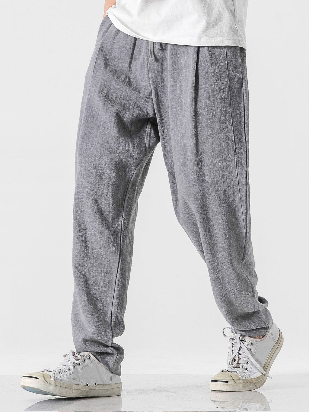 Pantalon sarouel en lin et coton Hugo™