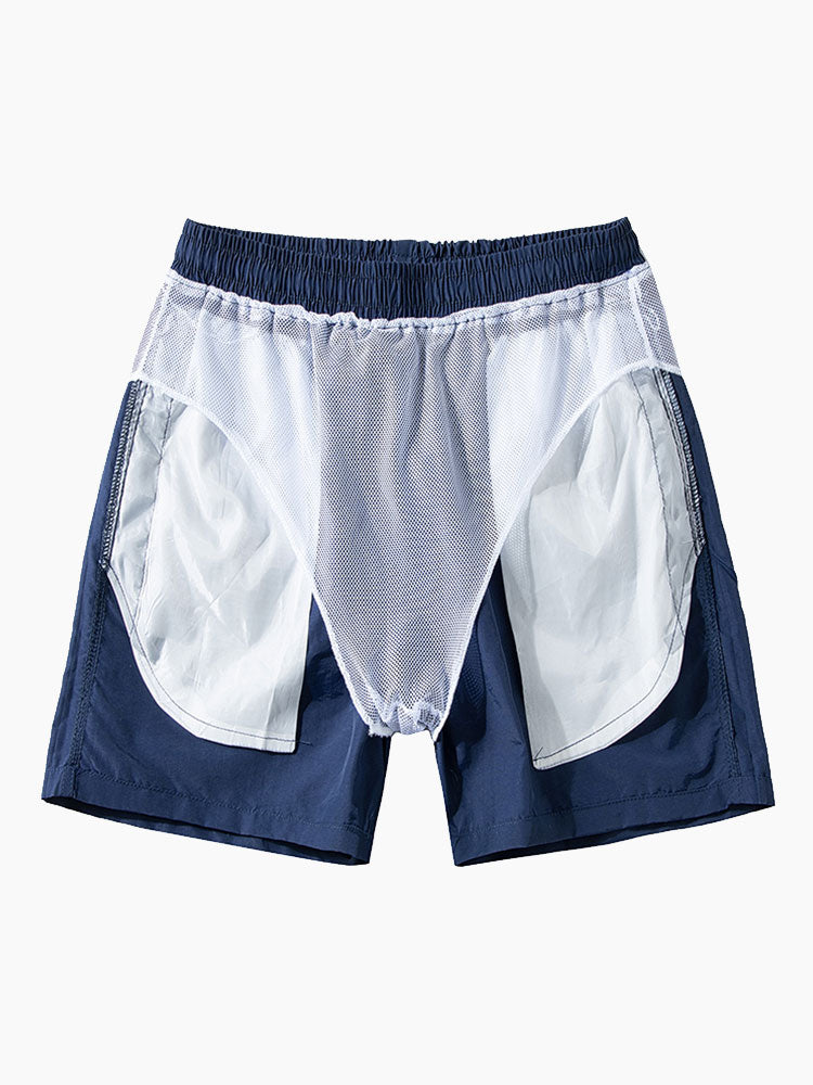 Chemise imprimée en polyester et shorts de bain Alizé™