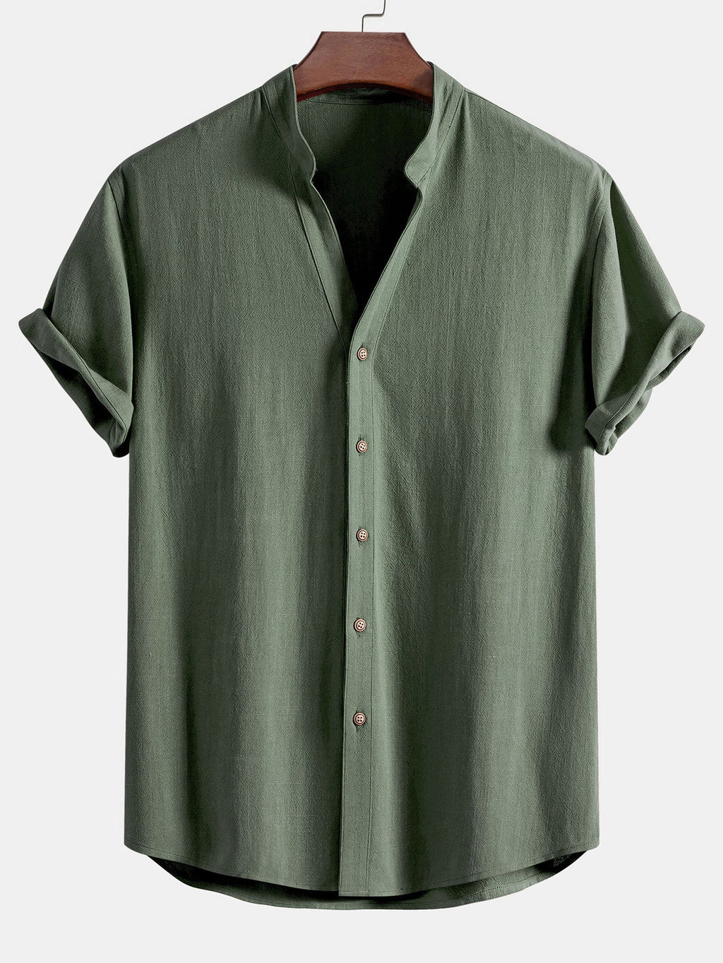 Ensemble chemise col en V lin et rayonne & pantalon droit Linus™