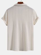 Ensemble chemise cubaine en jacquard texturé et pantalon décontracté Lorenzo™