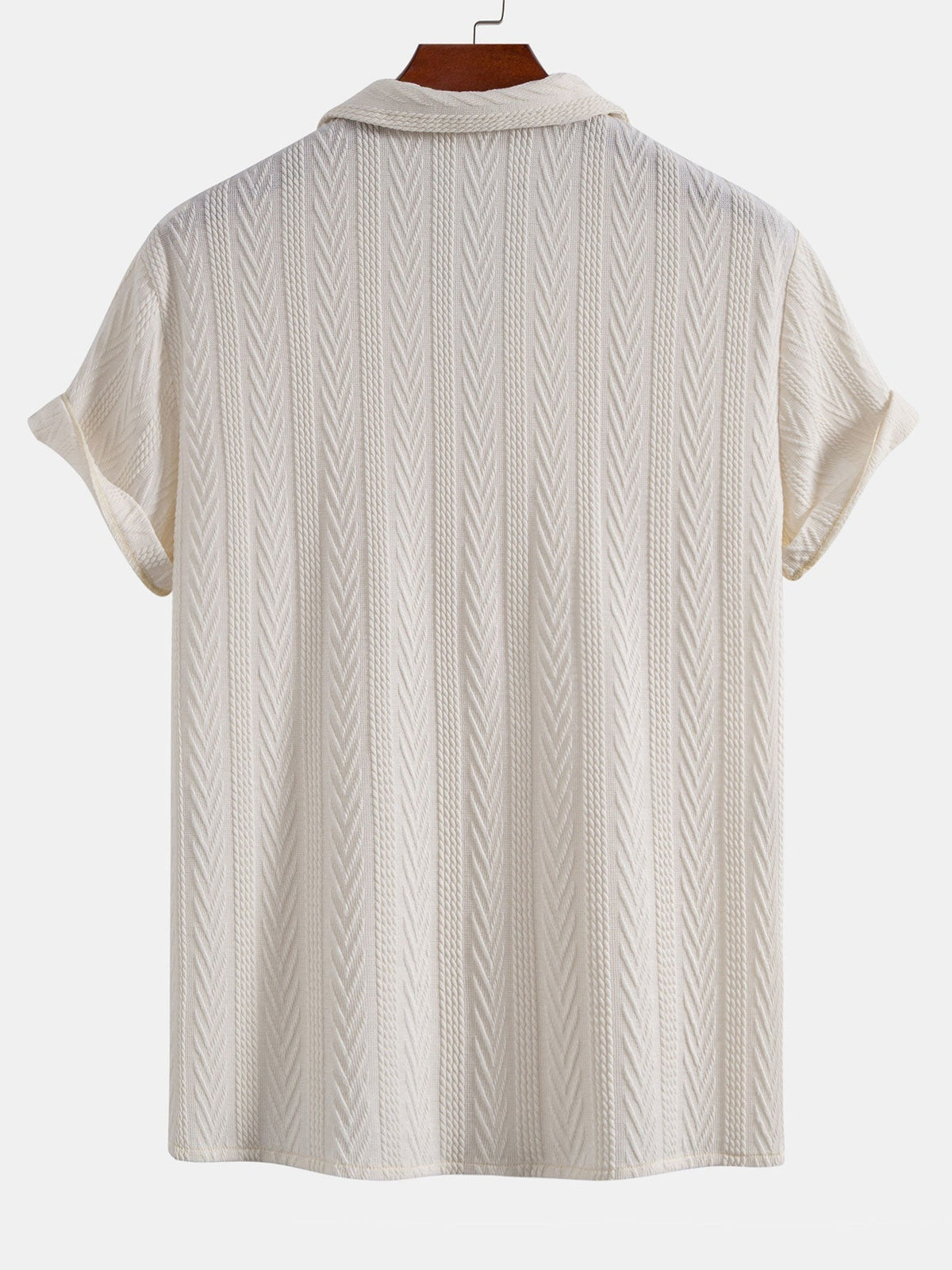 Ensemble chemise cubaine en jacquard texturé et pantalon décontracté Lorenzo™