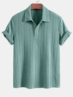 Polo jacquard en polyester et spandex Hugo™