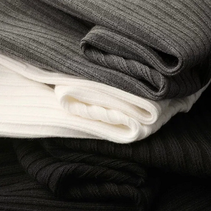 Prestante : Pull zippé classique en côtes