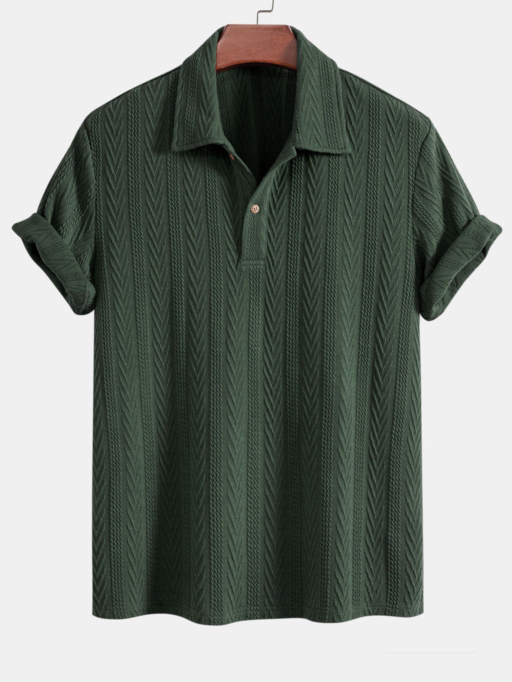 Polo jacquard en polyester et spandex Hugo™