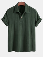 Polo jacquard en polyester et spandex Hugo™