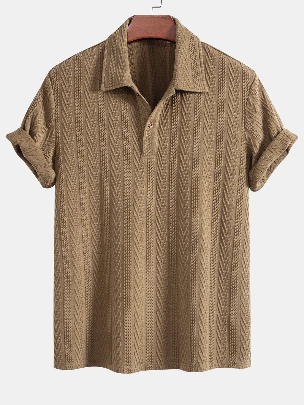 Polo jacquard en polyester et spandex Hugo™