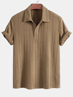 Polo jacquard en polyester et spandex Hugo™