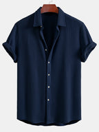 Chemise à boutons en tissu gaufré Regular™