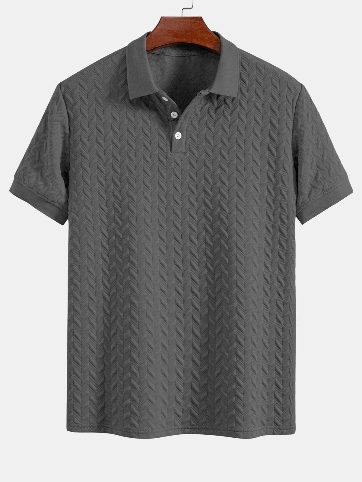 Polo en jacquard chevron Hugo™