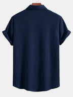 Chemise à boutons en tissu gaufré Regular™