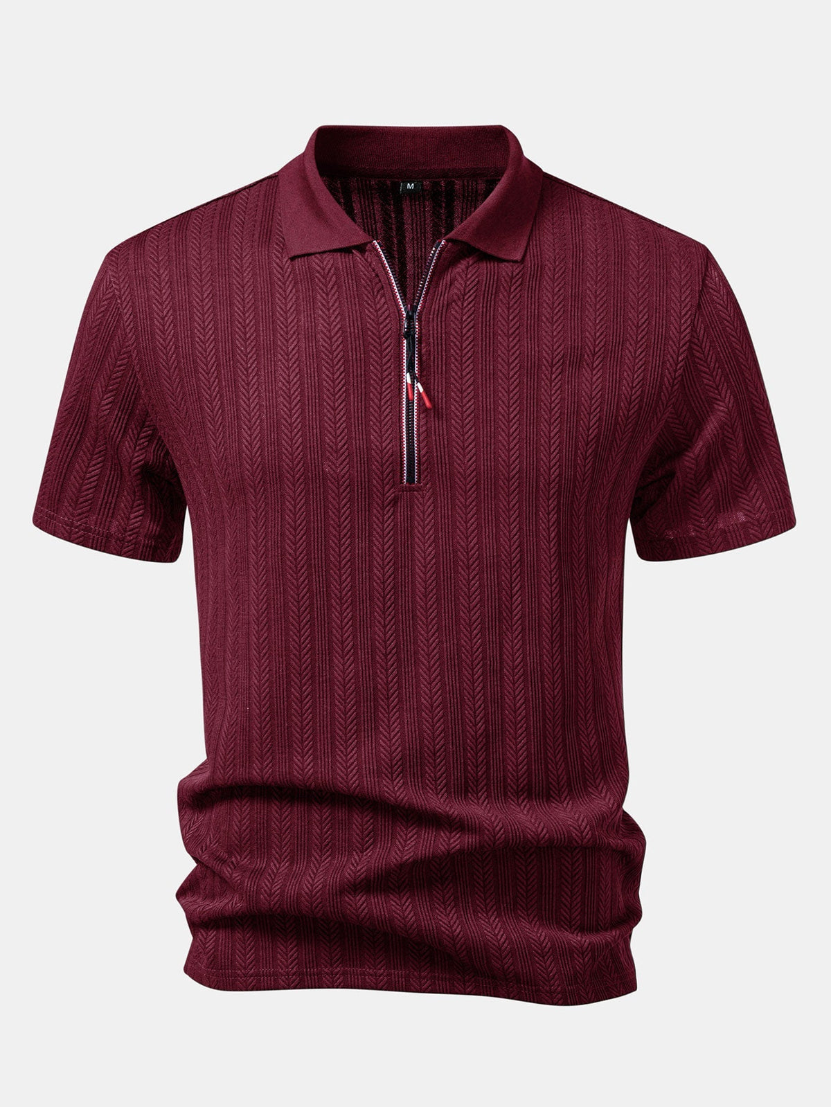 Polo texturé à fermeture éclair Hugo™