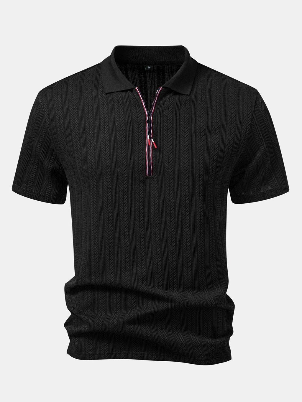 Polo texturé à fermeture éclair Hugo™