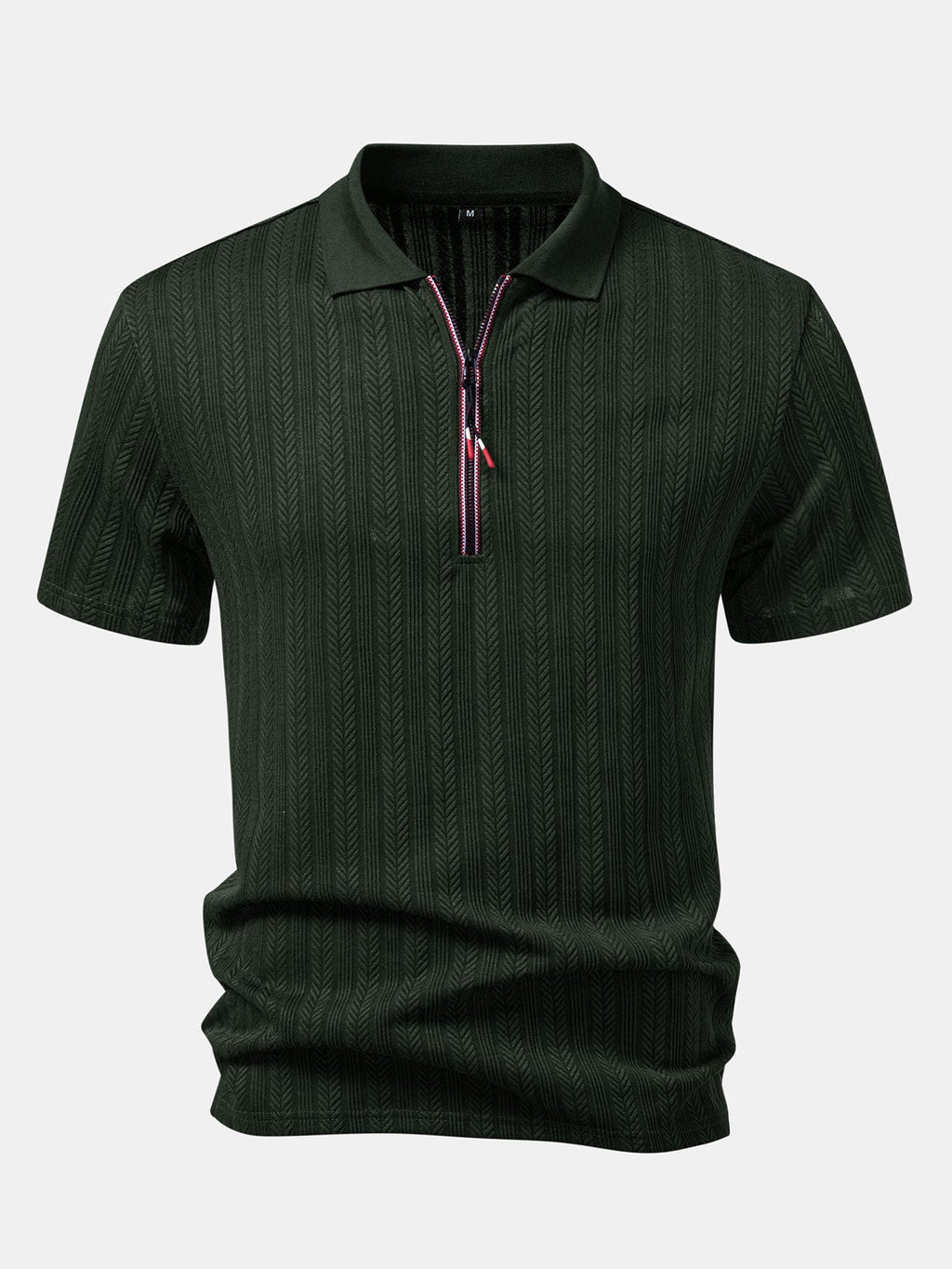 Polo texturé à fermeture éclair Hugo™