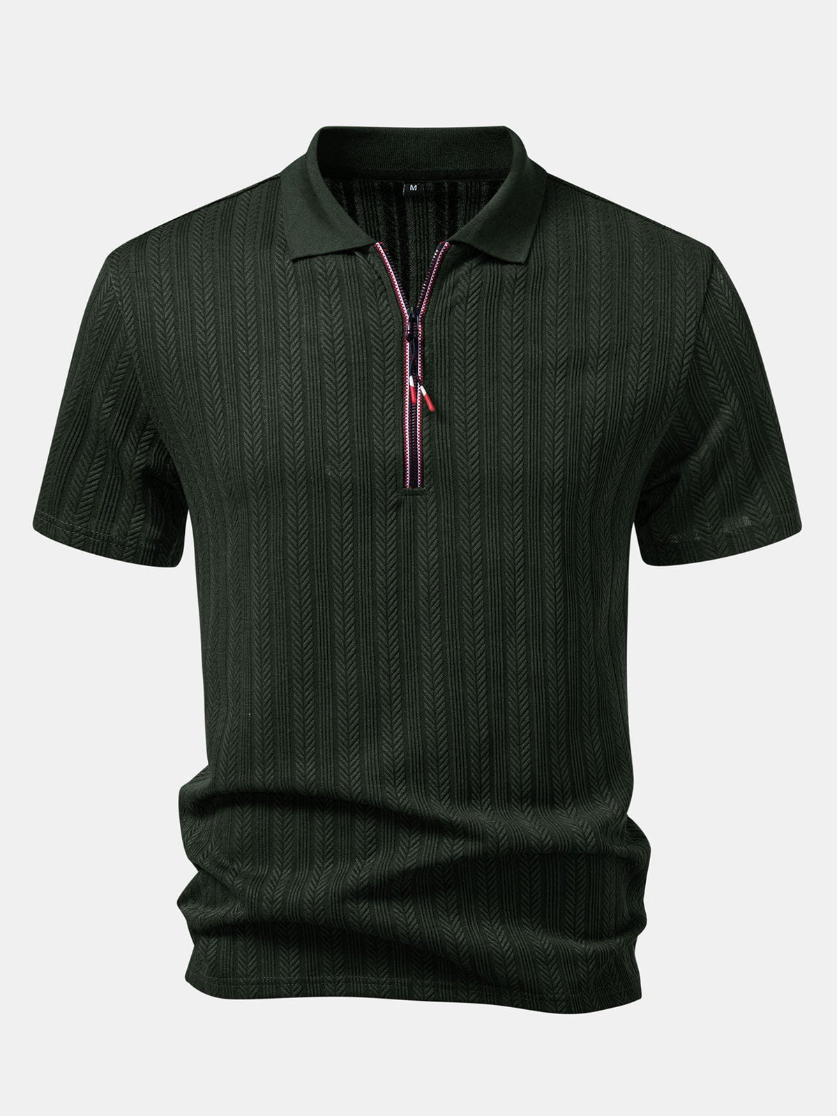Polo texturé à fermeture éclair Hugo™