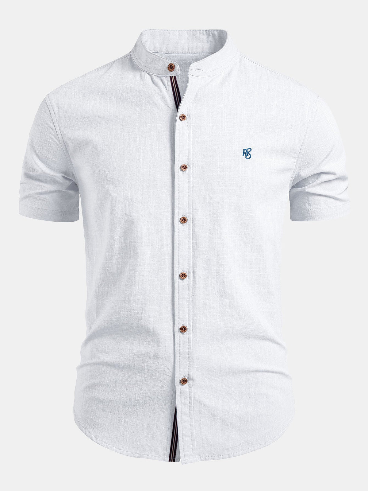 Chemise à col montant en coton léger Hugo™