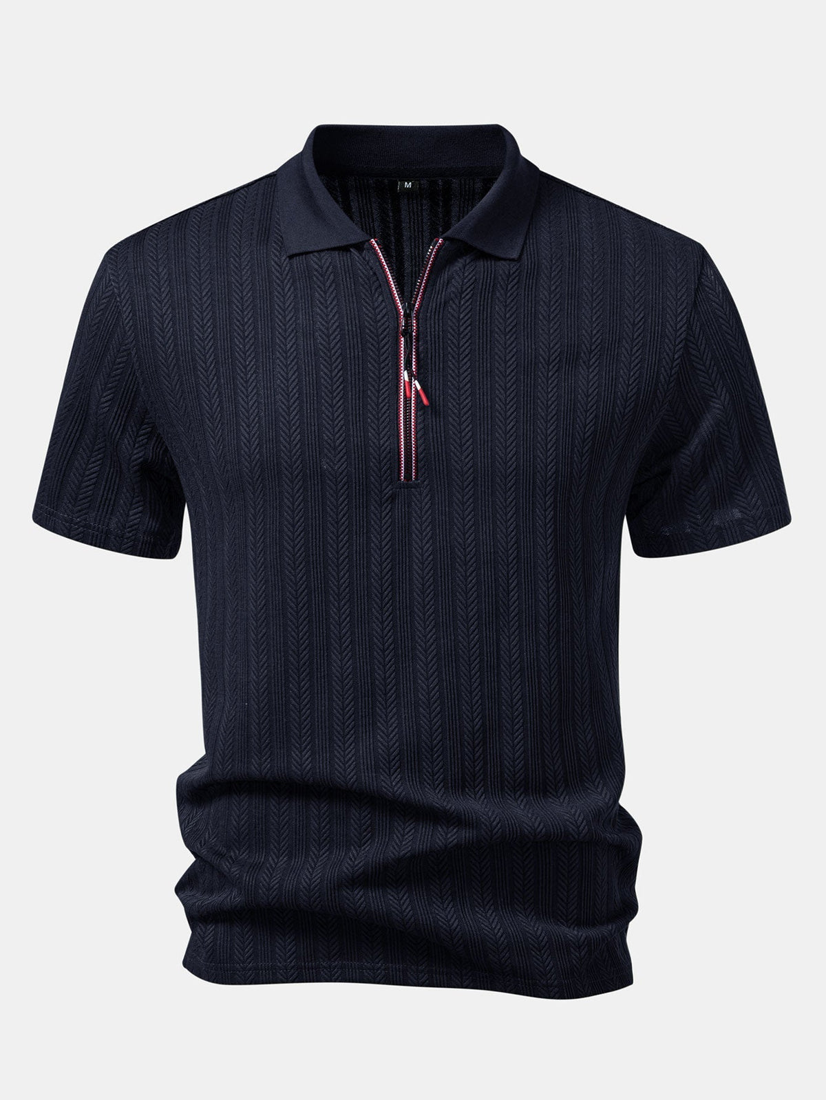 Polo texturé à fermeture éclair Hugo™