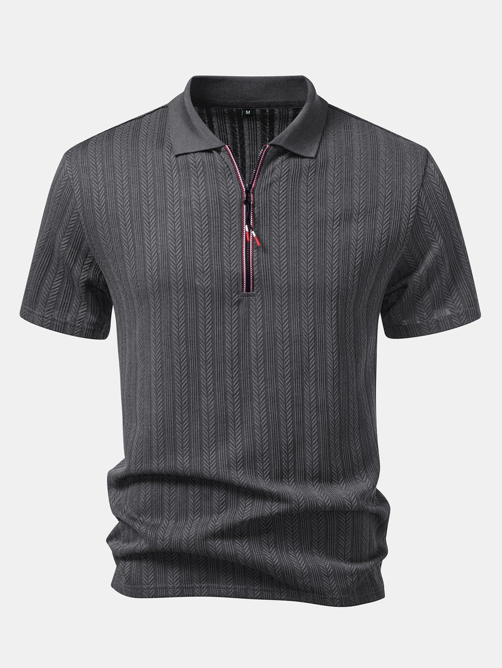 Polo texturé à fermeture éclair Hugo™