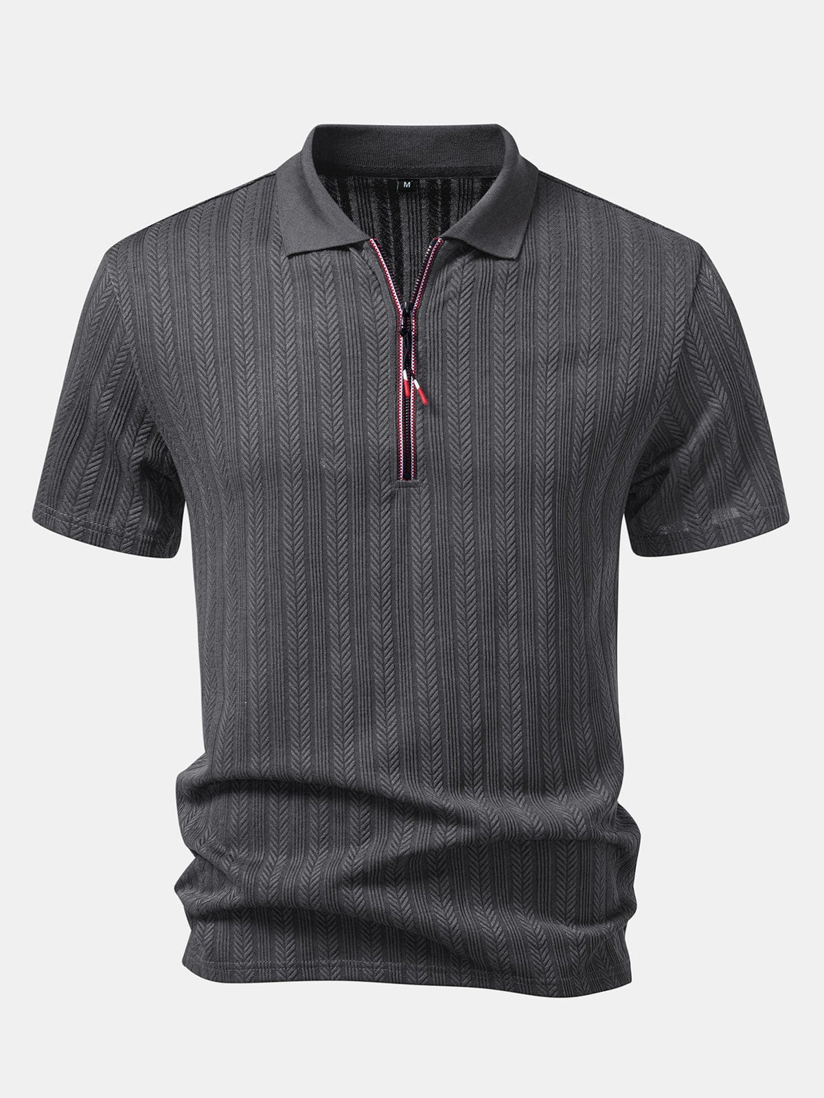 Polo texturé à fermeture éclair Hugo™