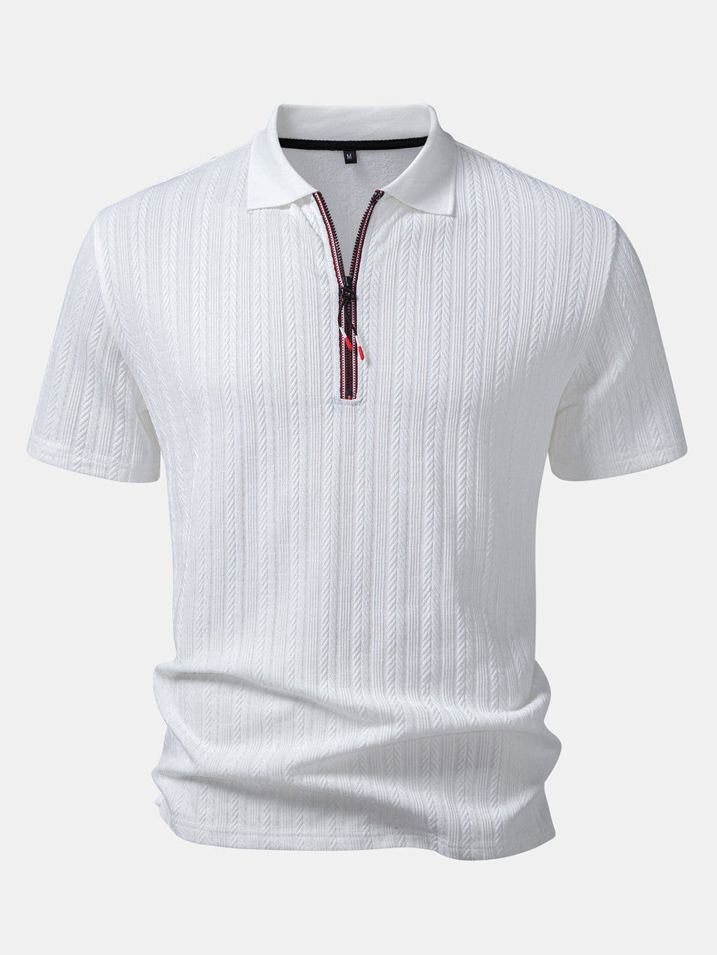 Polo texturé à fermeture éclair Hugo™
