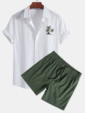 Chemise en coton imprimé palmiers Hawaii™ et short de bain
