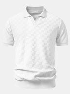 Polo en maille à col en V Damiano™