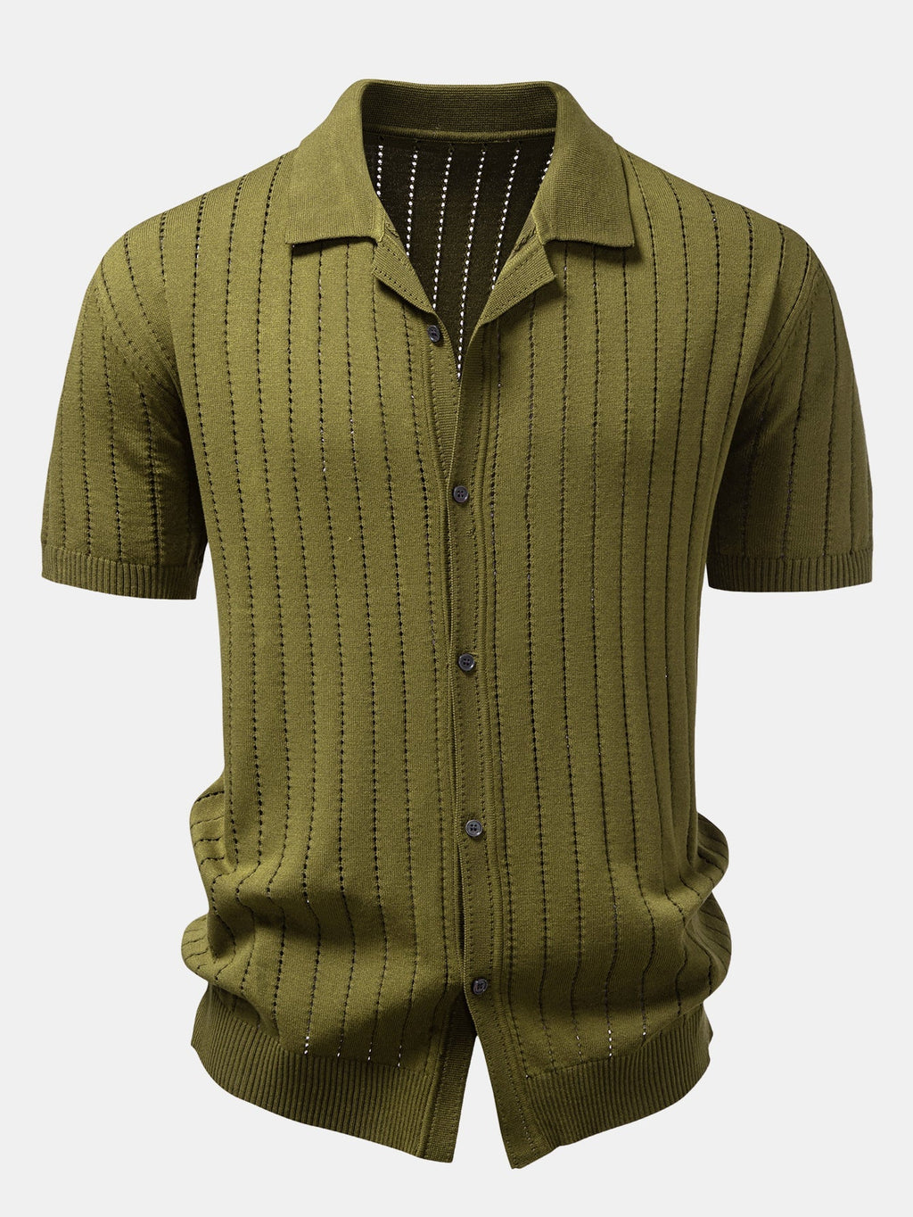 Chemise en maille ajourée à rayures Marco™