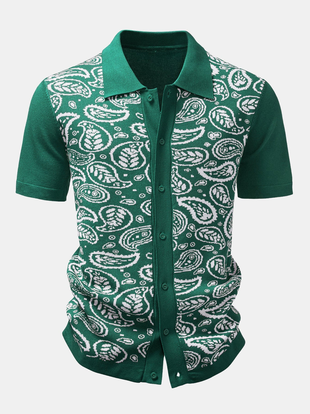 Ensemble chemise à boutons en maille paisley et shorts Martin™