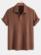 Polo jacquard en polyester et spandex Hugo™