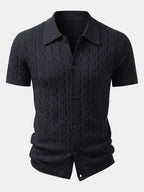 Ensemble chemise en maille jacquard et pantalon fuselé Slim™