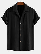 Ensemble chemise cubaine en jacquard texturé et pantalon décontracté Lorenzo™