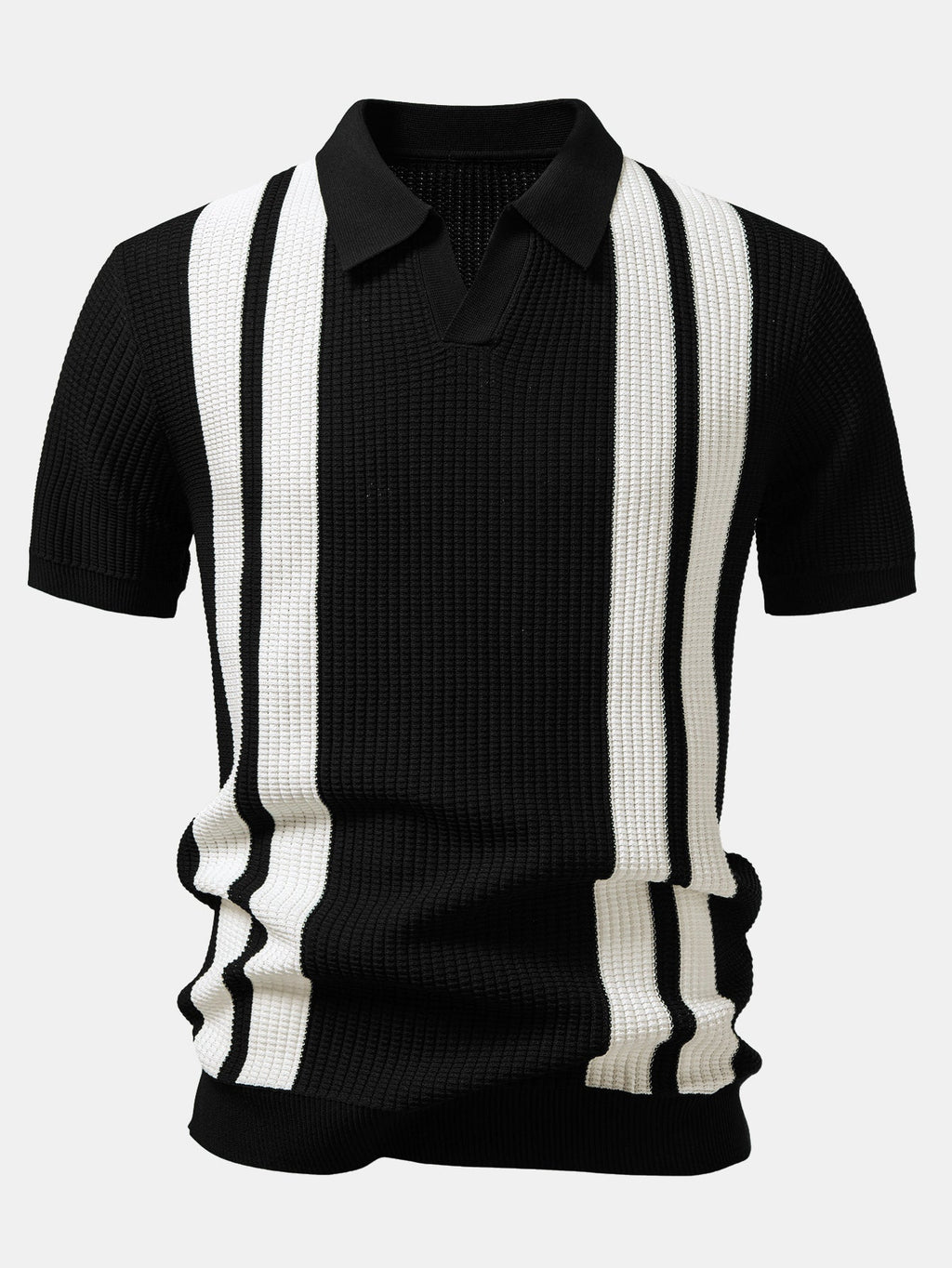 Ensemble polo à col Johnny rayé et pantalon côtelé Lorenzo™