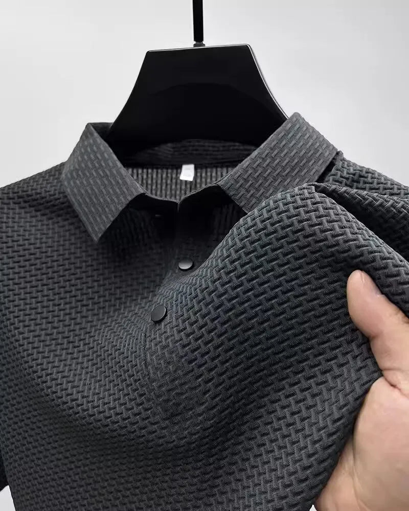 Prestigio : Polo texturé à coupe ajustée