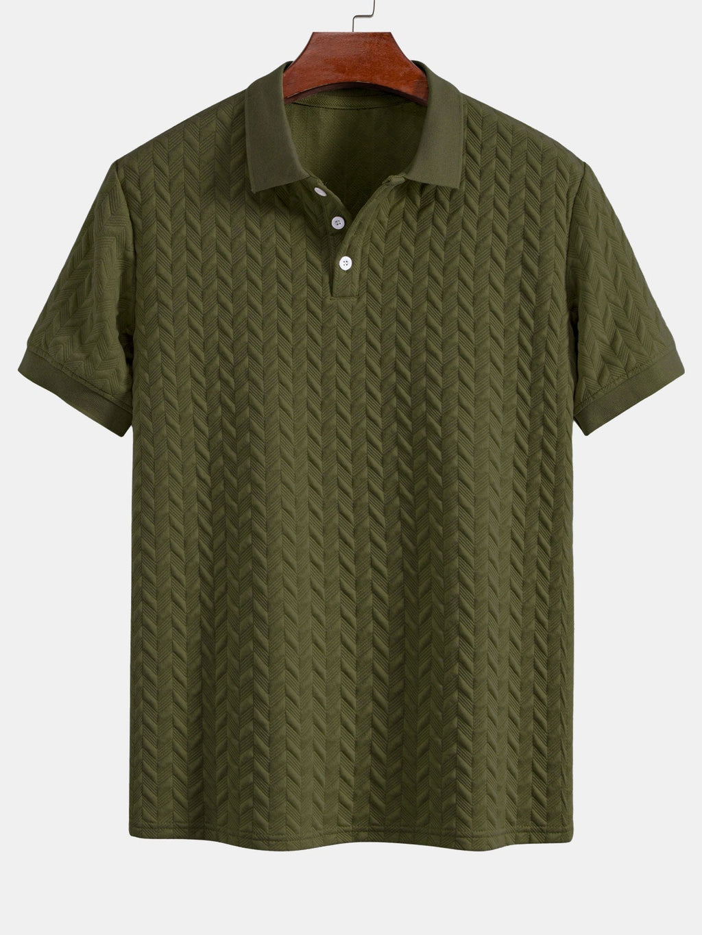 Polo en jacquard chevron Hugo™