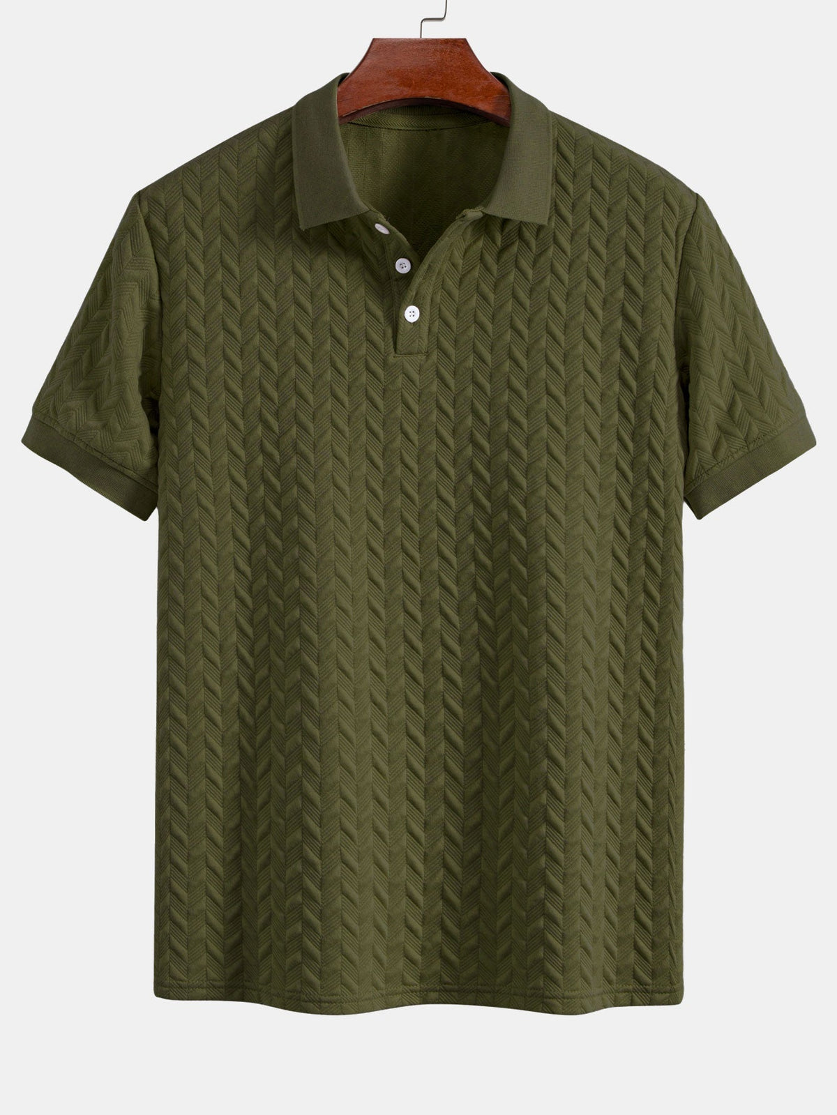 Polo en jacquard chevron Hugo™