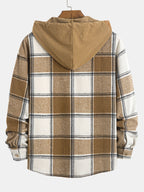 Chemise à capuche en velours côtelé décontractée Marco™