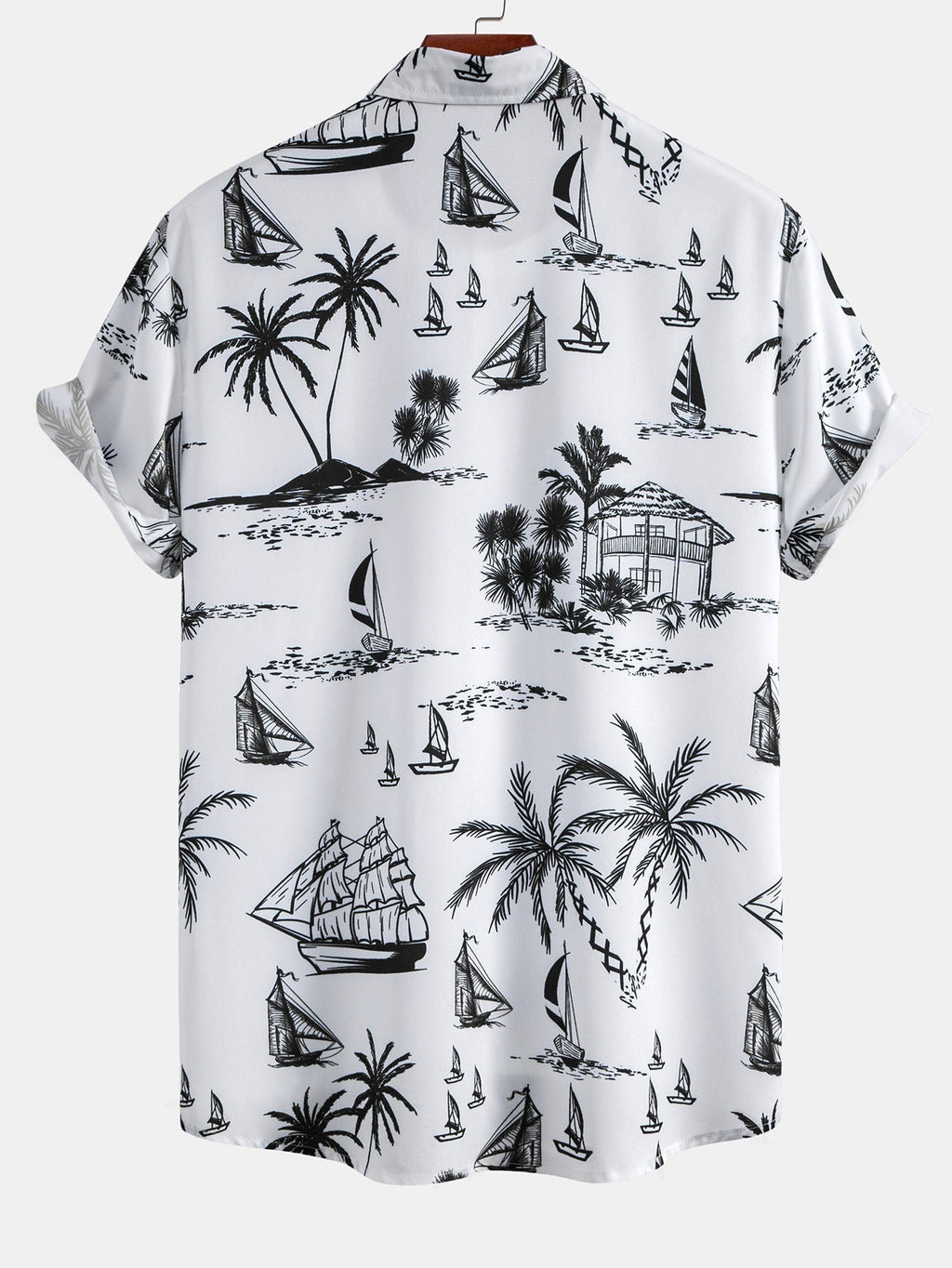 Chemise imprimée en polyester et shorts de bain Alizé™