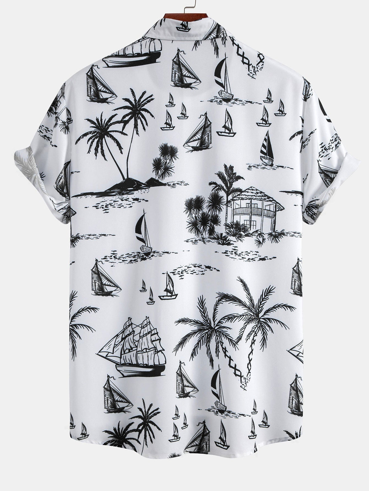 Chemise imprimée en polyester et shorts de bain Alizé™