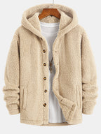 Manteau à capuche en polaire teddy Hugo™