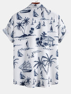 Chemise imprimée en polyester et shorts de bain Alizé™