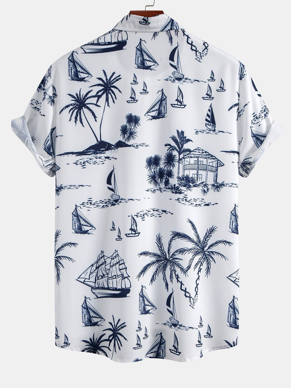 Chemise imprimée en polyester et shorts de bain Alizé™