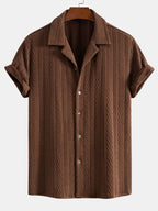 Ensemble chemise cubaine en jacquard texturé et pantalon décontracté Lorenzo™