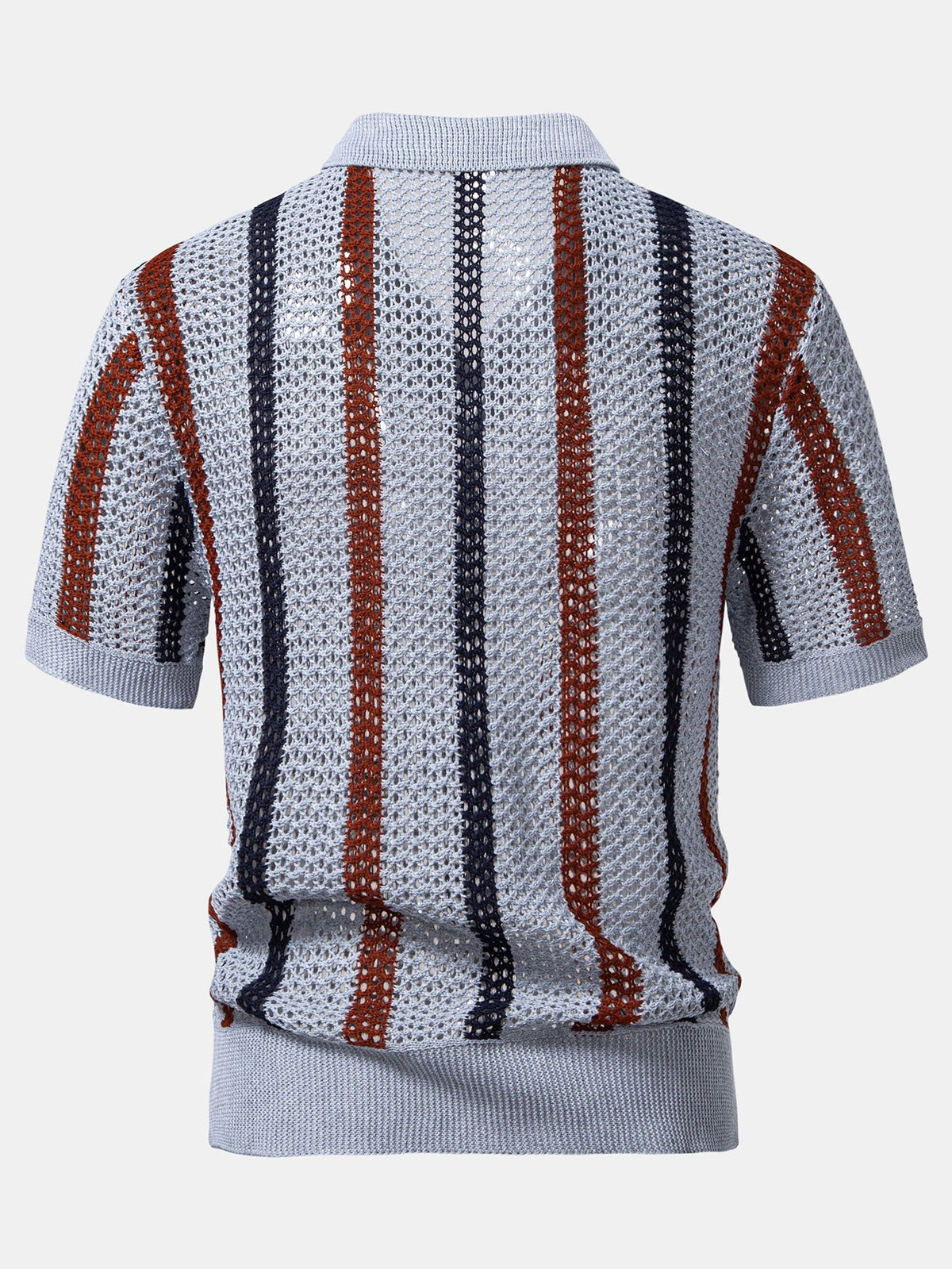 Polo en polyester rayé col en V Lorenzo™