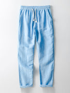Ensemble chemise col en V lin et rayonne & pantalon droit Linus™
