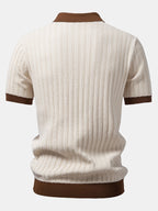 Ensemble polo à col Johnny texturé et pantalon fuselé slim™
