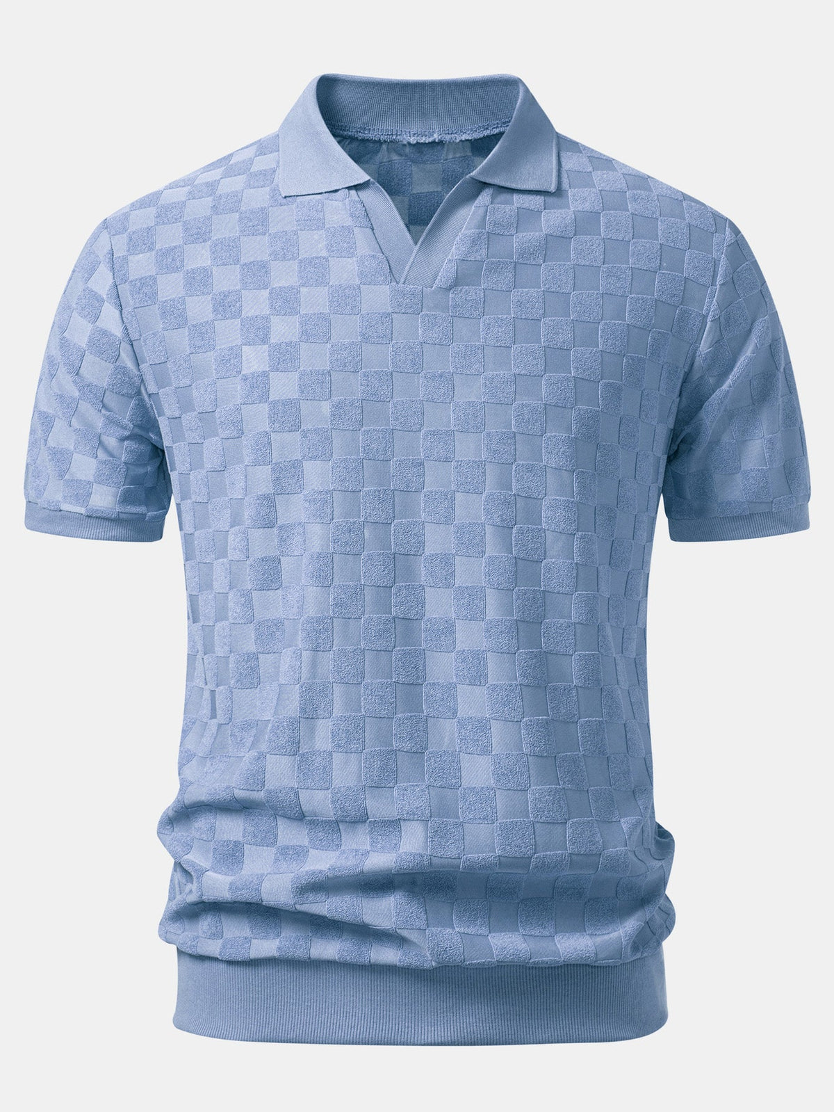 Polo en maille à col en V Damiano™