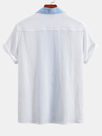 Ensemble chemise cubaine et pantalon droit Texturé™